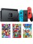 Renkli + MarioKart Deluxe Oyun + Super Mario Odyssey Oyun + Mario Rabbids Oyun 1