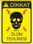 380 Volt Ölüm Tehlikesi 25 X 35 Cm Uyarı Levhası 1