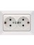 ARAS BEYAZ İKİLİ TOPRAKLI PRİZ ÇERÇEVELİ 1 1