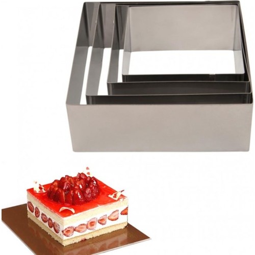 Narkalıp Kare Çember Kek Pasta Kalıbı 4�Lü Set 10Cm Fiyatı