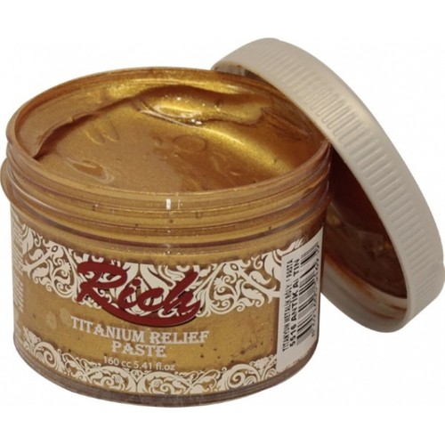 Rich Titanyum Metalik Rölyef Pasta N5516 Antik Altın 160Cc Fiyatı