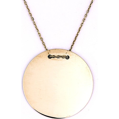 Kuyumcunuz Düz Plaka Altın Kolye (8 Ayar) Fiyatı