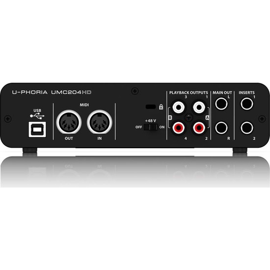 Behringer UMC204HD Ses Kartı (MIDAS Mik. Preamp)