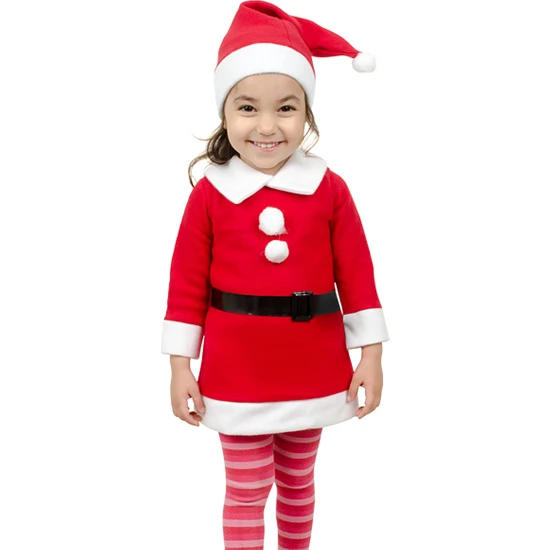 Yılbaşı Noel Çocuk Kostüm Kız - 5 Yaş