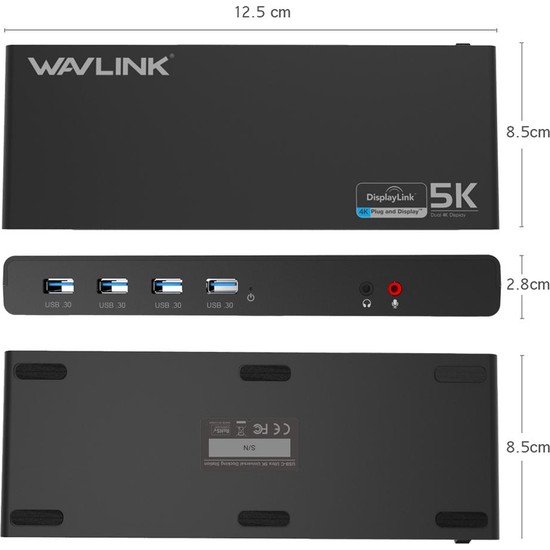 Wavlink Universal 5K USB-C/A Laptop Docking Station Fiyatı