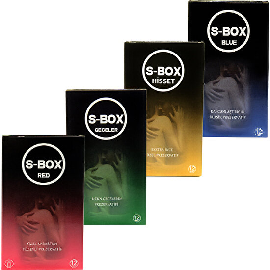 S-Box Condom Karma Paket 48 Adet Prezervatif