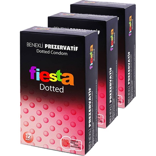 Fiesta Prezervatif 36 Adet Dotted Condom. 