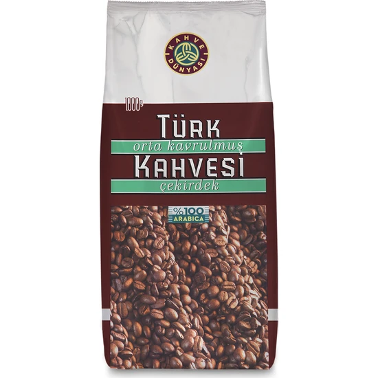 Kahve Dünyası Orta Kavrulmuş Türk Kahvesi Çekirdek 1Kg