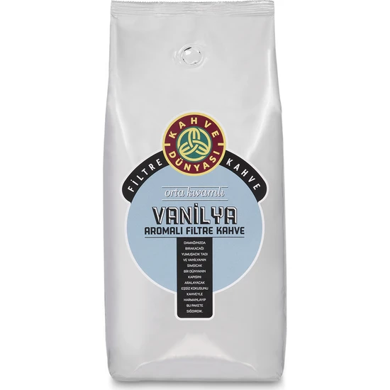 Kahve Dünyası Vanilya Aromalı Filtre Kahve Çekirdek 1000 g