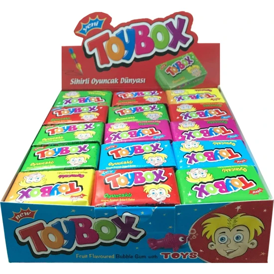 Toybox Oyuncaklı Meyve Aromalı Şekerli Sakız 60 Adet