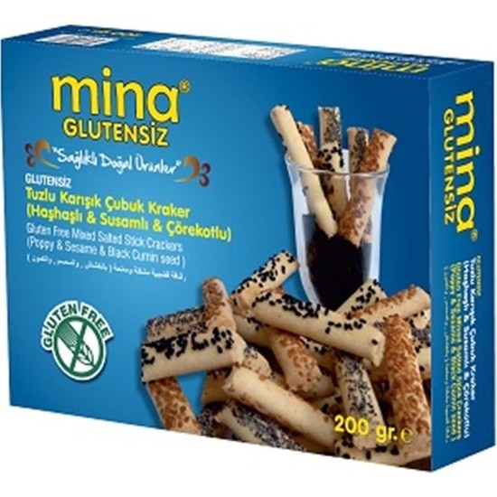 Mina Glutensiz Tuzlu Karışık Çubuk Kurabiye 200 gr Fiyatı