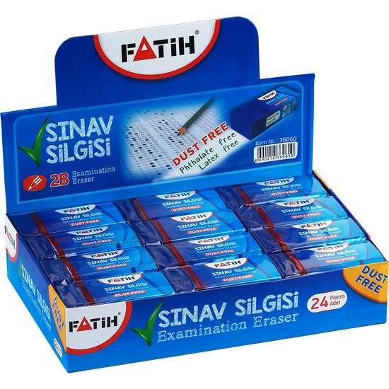 Fatih Fs24/M Mavi Silgi 24 Adet