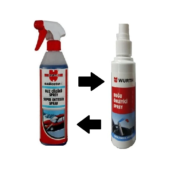 Würth Buz Çözücü 500 Ml + Buğu Önleyici 170 Ml