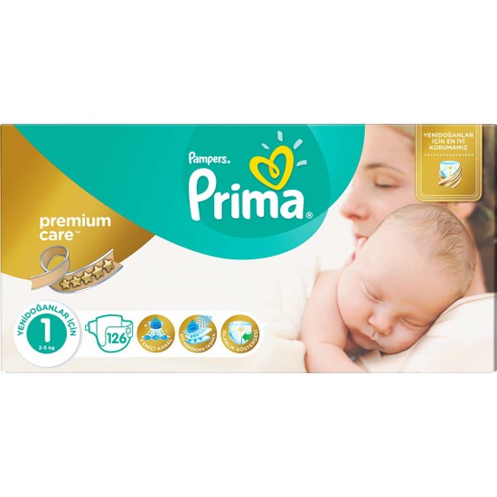 Prima Bebek Bezi Premium Care 1 Beden Yenidoğan Dev Ekonomi Fiyatı