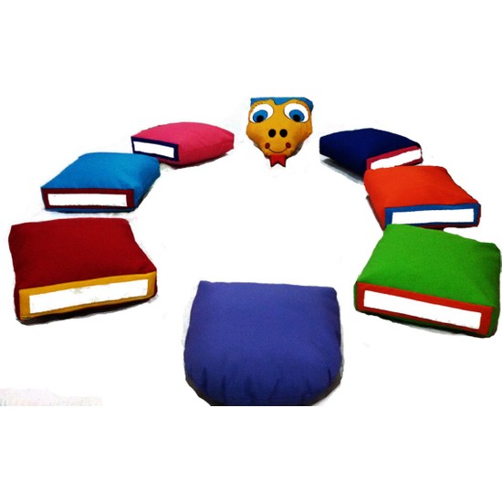 Dilteks Anaokulu Çocuk Odası Figürlü Yılan Minder Seti 8