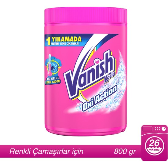 Vanish Kosla Leke Çıkarıcı Toz 800gr Renkliler için Fiyatı