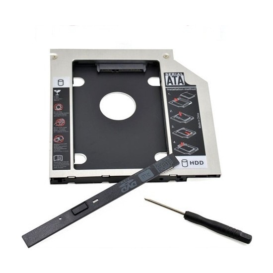 CandyShine Ssd Caddy 9.5 Mm Dvd To Ssd Kızak 2. Hdd İçin
