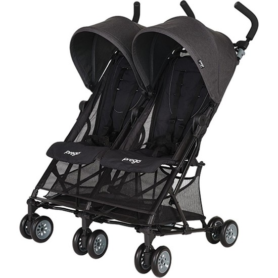 Prego Momentum İkiz Bebek Arabası Siyah Fiyatı