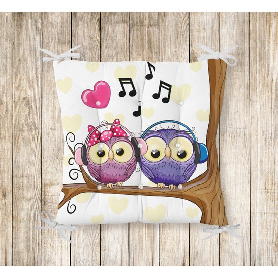 RealHomes Pofidik Kare Sandalye Minderi 40x40cm Düğmeli Fiyatı