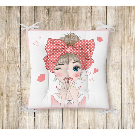 RealHomes Pofidik Kare Sandalye Minderi 40x40cm Düğmeli Fiyatı