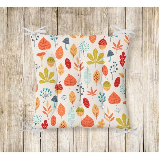 RealHomes Pofidik Kare Sandalye Minderi 40x40cm Düğmeli Fiyatı