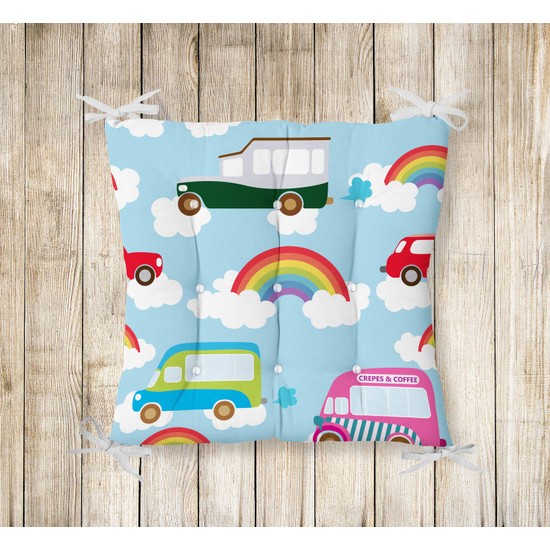 RealHomes Pofidik Kare Sandalye Minderi 40x40cm Düğmeli Fiyatı