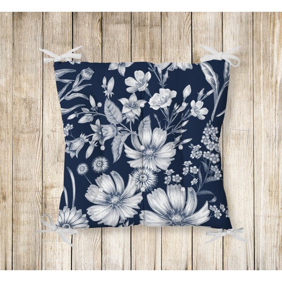 RealHomes Pofidik Kare Sandalye Minderi 40x40cm Düğmeli Fiyatı