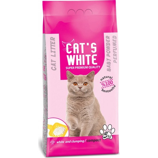 Cats White Pudralı İri Taneli Kedi Kumu 5 Kg ( 4 Adet ) Fiyatı