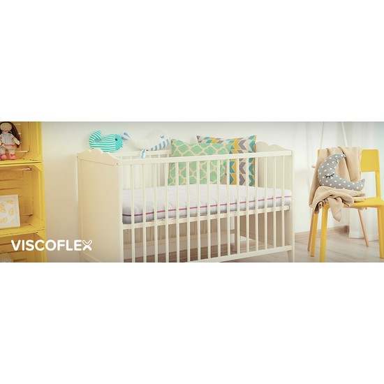Viscoflex Baby Pembe Yıkanabilir Kılıflı Bebek Yatağı 60 X