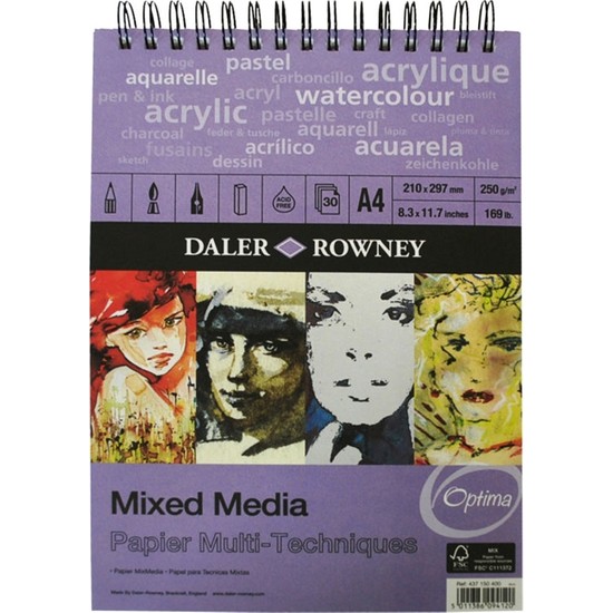 Daler Rowney Mixed Media A4, 250gr 30 Yaprak Fiyatı