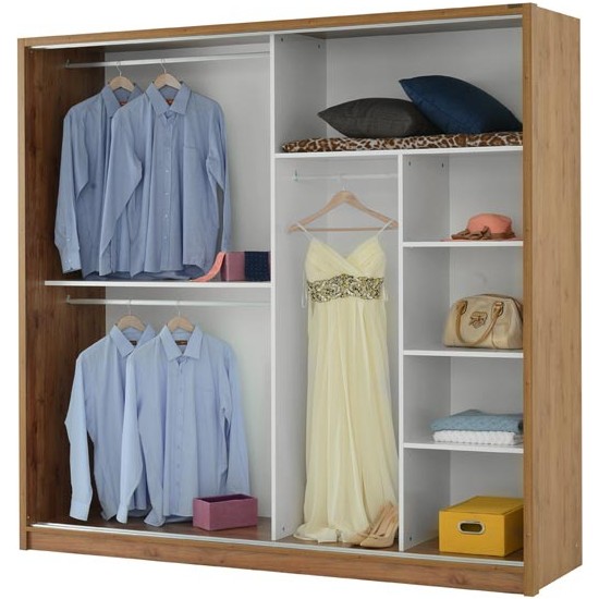 Yıldız Mobilya Duha Aynalı Sürgü Kapaklı Gardırop Ceviz Fiyatı