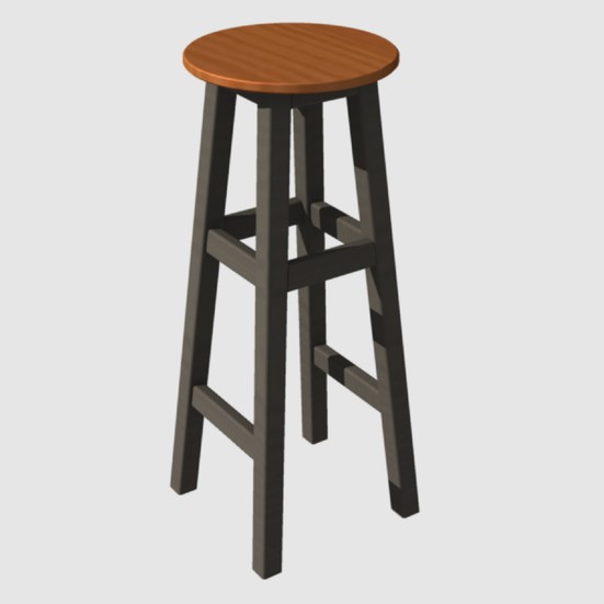 Arbre Bar Taburesi 75 cm Antrasit Gri (Maun Rengi Tabla) Fiyatı