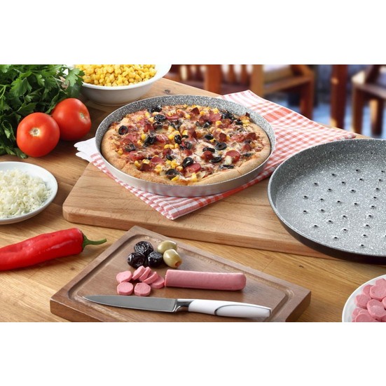 Altıbaşak Granit Delikli Pizza Tavası 20 Cm Zafer Fiyatı