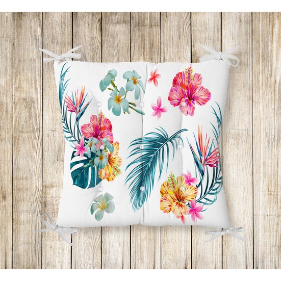 RealHomes Pofidik Kare Sandalye Minderi 40x40cm Düğmeli Fiyatı