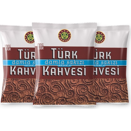 Kahve Dünyası Damla Sakızlı Türk Kahvesi 100 gr 3�lü Paket Fiyatı