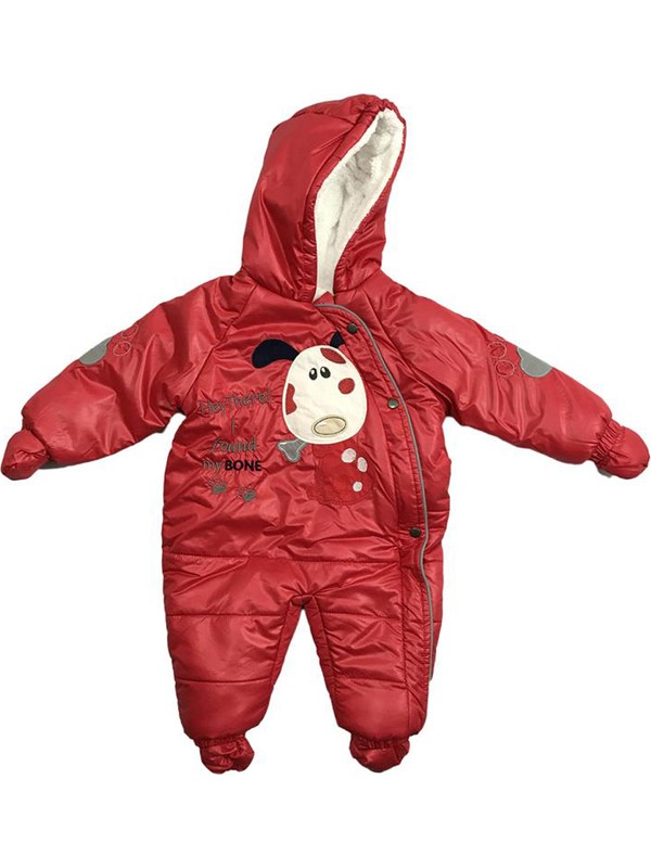Buude Kız Bebek Astronot Kozmonot Patikli Eldivenli Tulum