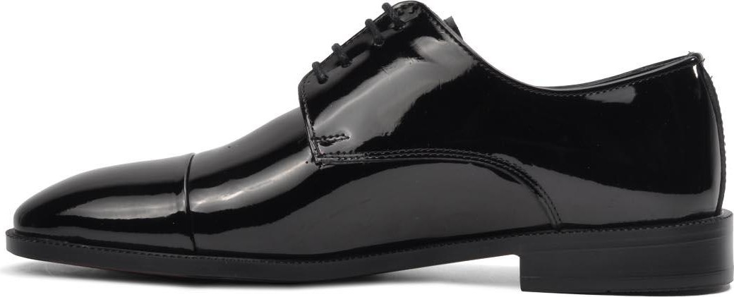 Pierre Cardin 7028 Siyah Rugan Hakiki Deri Erkek Klasik Ayakkabı görsel 2