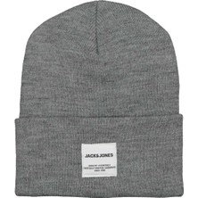 Jack & Jones Jaclong Knıt Beanıe Noos Gri Erkek Bere 12150627-Grey