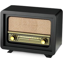 Otantik Çarşı  USB ve Bluetooth'lu Nostaljik Radyo Kahverengi