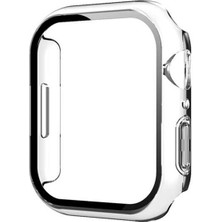 Casestreet Apple Watch Uyumlu 7 45MM Ekran Koruyucu Full Glue Gard Renkli Renksiz