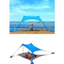 Bundera Markise Gölgelik Tente Plaj Şemsiyesi Bahçe Teras Kamp Piknik Güneşlik Tatil Şemsiye 2.3 Metre