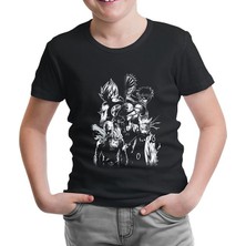 Lord T-Shirt Anime Heros Siyah Çocuk Tshirt
