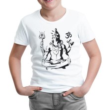 Lord T-Shirt Yoga - Çakra Beyaz Çocuk Tshirt