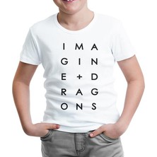 Lord T-Shirt Imagine Dragons - Plus Beyaz Çocuk Tshirt