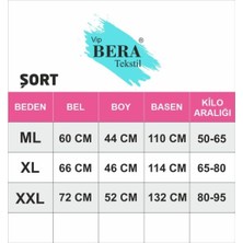 Bera Tekstil Uni Siyah Düz Renk Penye Şort