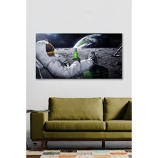 90X130 Dekoratif Troll Astronot Duvar Kanvas Tablo