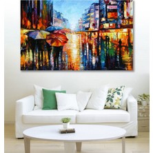 100X140 Yağmur Sürreal Duvar Kanvas Tablo