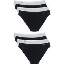 Bluence Karışık Renk Düşük Bel Likralı Pamuklu Slip 8 Adet