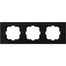 Ovivo Siyah Üçlü Çerçeve