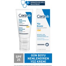 Cerave Nemlendirici Yüz Kremi Normal ve Kuru Ciltler Güneş Koruması İçeren 52 ml